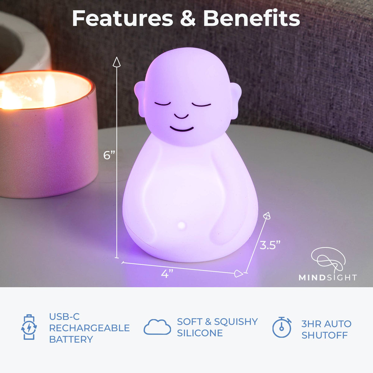Mindsight: Breathing Buddha for Meditation, Anxiety & Breathwork