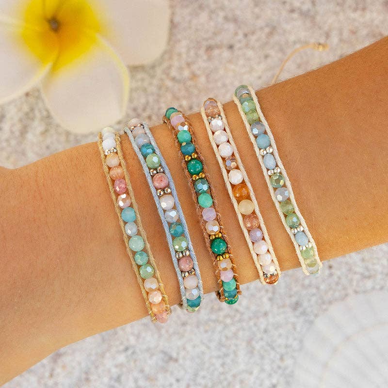 Lotus and Luna: Coconut Crush Island Bracelet [silver]