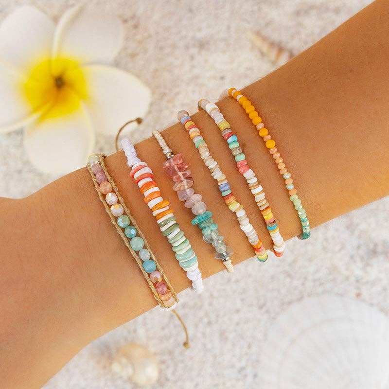 Lotus and Luna: Coconut Crush Island Bracelet [silver]
