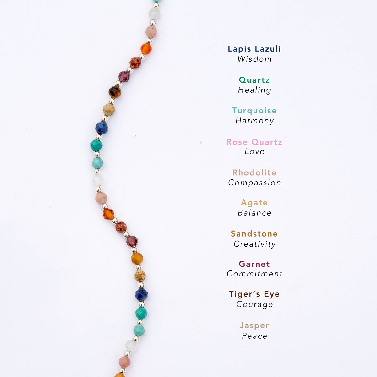 Lotus and Luna: Master Healer 3mm Bracelet (Silver)