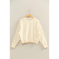 Double Zero: Raw Edge Detail Burnout Sweatshirt