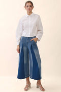 Oddi: Washed Denim Capri Pants