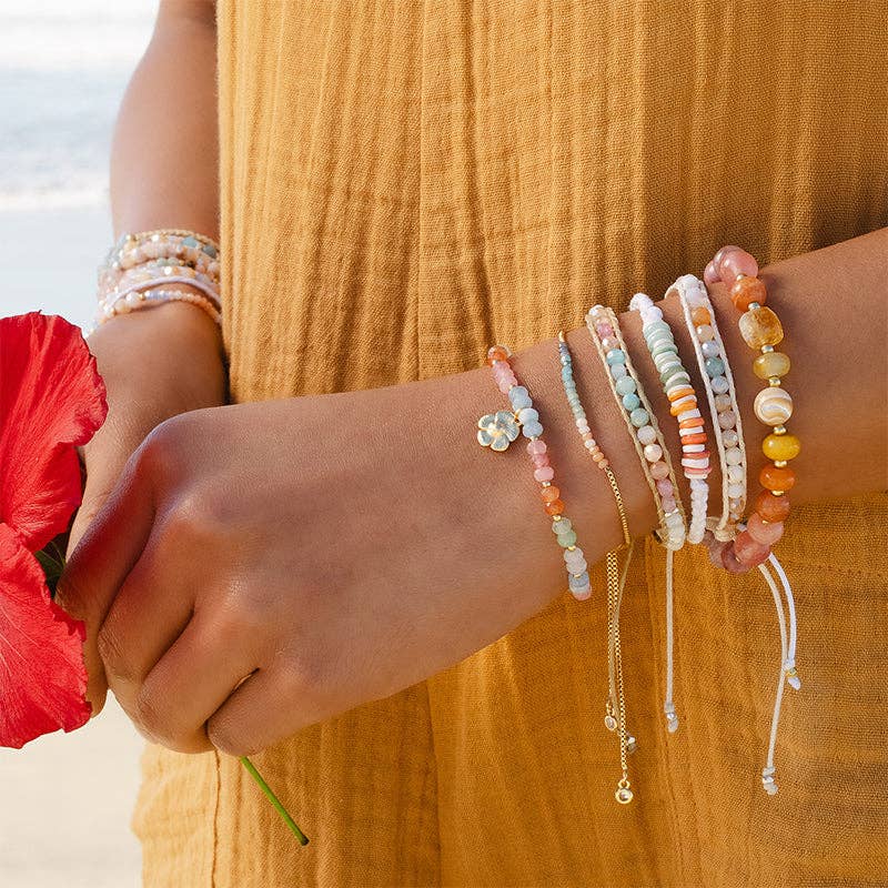 Lotus and Luna: Coconut Crush Island Bracelet [silver]