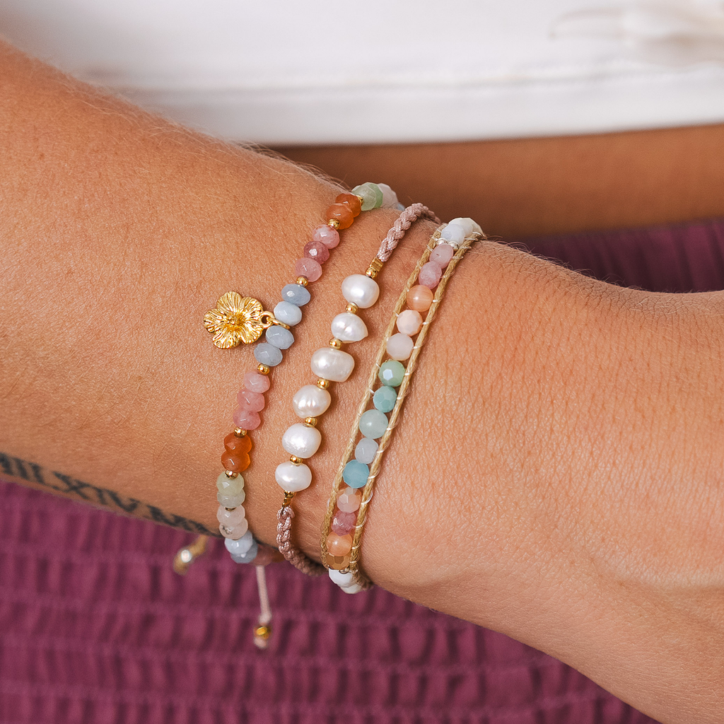 Lotus and Luna: Coconut Crush Island Bracelet [silver]
