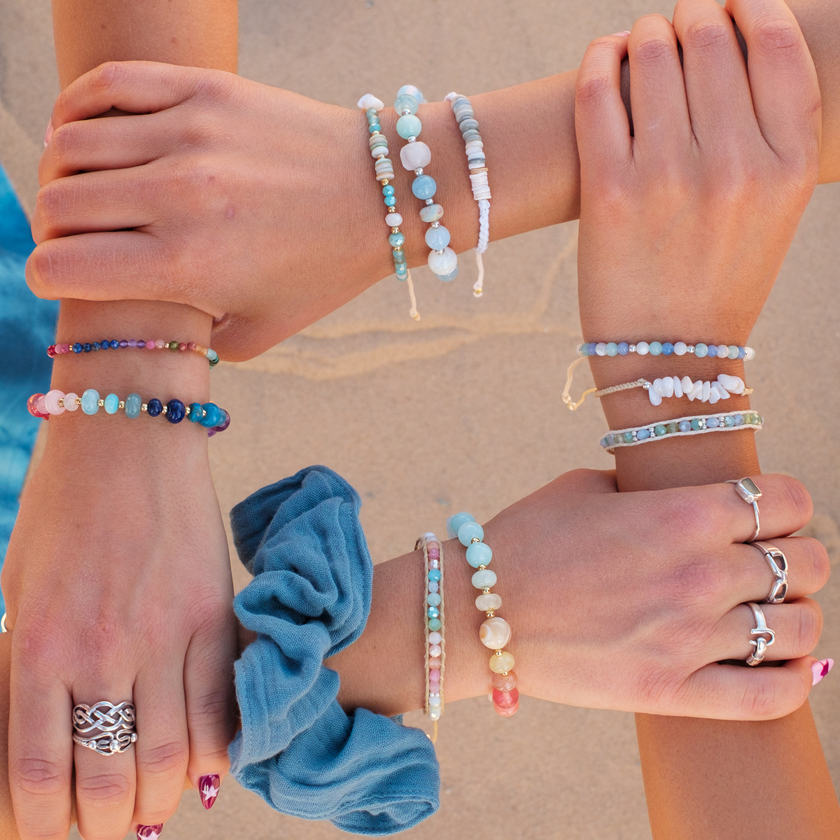 Lotus and Luna: Coconut Crush Island Bracelet [silver]