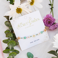 Lotus and Luna Moonlit Wish Secret Garden bracelet with delicate beaded floral details.