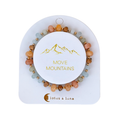 Lotus and Luna Move Mountains bracelet with multicolored semi-precious stones and gold-tone accents