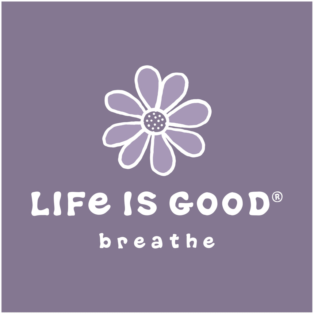 Life Is Good: WOMEN'S FRESH DAISY BREATHE SHORT SLEEVE CRUSHER TEE